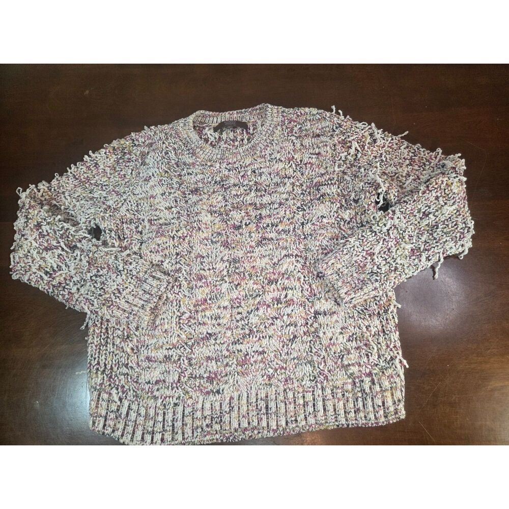 Buckley Jensen Sweater Womens XXL Knit Chunky Long Sleeve Pullover Blue White